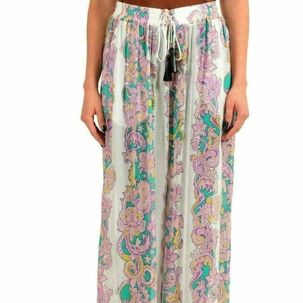 Just Cavalli Women's Graphic Wide Leg Pants
